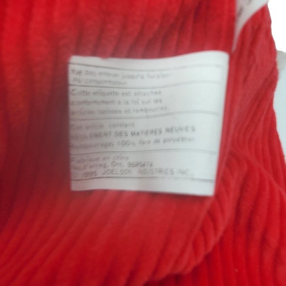 Santa 1998 Joelson Industries Plush Christmas Holiday Home Decor VTG Calico Yarn - Picture 8 of 8